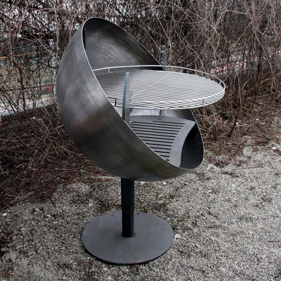 Altura ajustable a prueba de viento de Pit Grill el 110cm del fuego del jardín de Gnee para la barbacoa