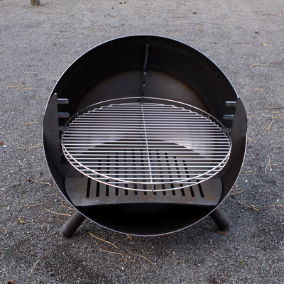 El cocinar al aire libre grande asa a la parrilla la parrilla de acero de la BARBACOA de Pit Fire Bowl del fuego de Corten