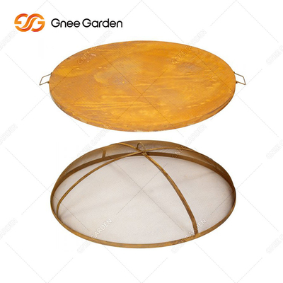 Metal de acero Rusty Barbecue Grill que acampa de Corten para las verduras de cocinar al aire libre