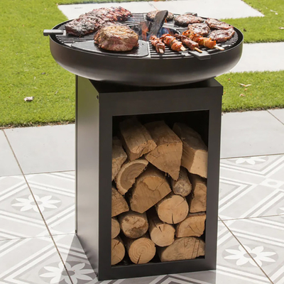 Chimenea de acero del patio trasero de la parrilla de la barbacoa del hogar del carbón de leña de Corten