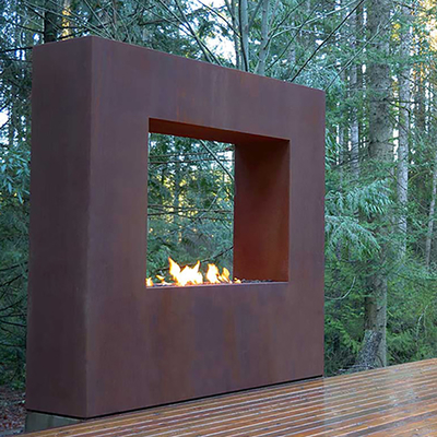Hoyo ardiendo del fuego de madera de acero resistente del diseño simple 72 pulgadas