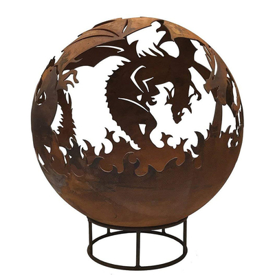 Grueso oxidado distintivo del hoyo de fuego 5m m del calentador del metal del acero de Corten