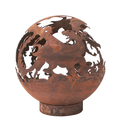 Grueso oxidado distintivo del hoyo de fuego 5m m del calentador del metal del acero de Corten