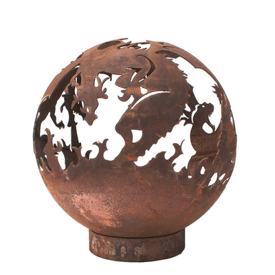 Grueso oxidado distintivo del hoyo de fuego 5m m del calentador del metal del acero de Corten