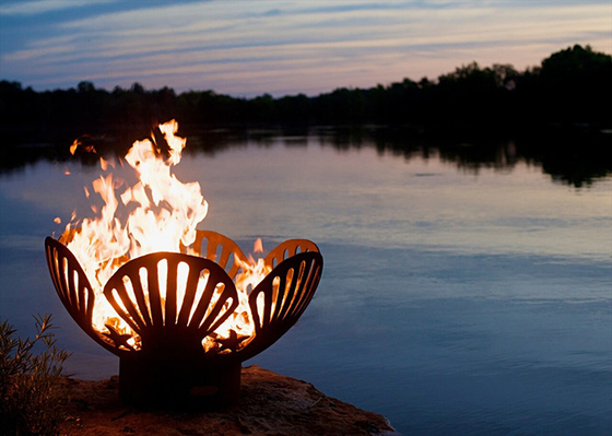 La custodia caliente aherrumbró el fuego de acero Pit For Backyard Patio del 100cm Corten
