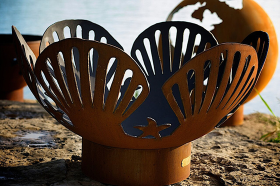 La custodia caliente aherrumbró el fuego de acero Pit For Backyard Patio del 100cm Corten