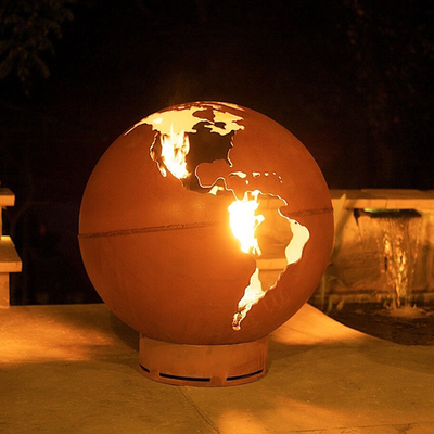 Fuego de acero hecho a mano Pit Balls Custom Design Fire Pit Balls de Corten