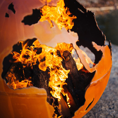 Fuego de acero hecho a mano Pit Balls Custom Design Fire Pit Balls de Corten