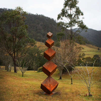 Escultura de acero al aire libre Rusty Metal Statues For Gardens grande de Corten