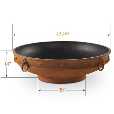 37 pulgadas que resisten al acero alrededor del fuego de acero Pit Portable Camping Brazier Outdoor