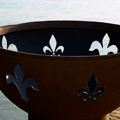 Fuego al aire libre de acero Pit Patio Garden Fire Bowl Rusty Fire Pit de Corten