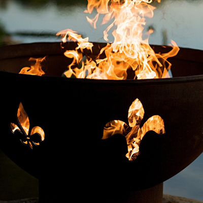 recepción del ODM del OEM del hoyo del fuego del patio del cuenco de fuego del metal del diámetro de 1200m m