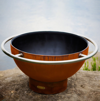 Fuego de acero portátil grande Pit For Courtyard del 120cm Corten