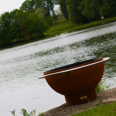 Fuego de acero portátil grande Pit For Courtyard del 120cm Corten