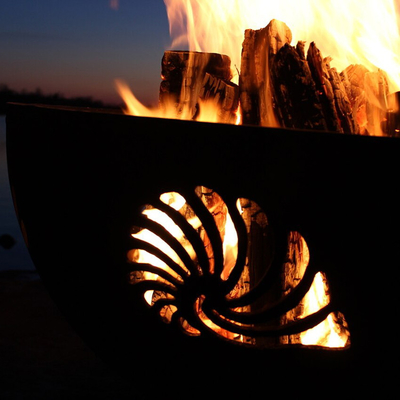 36 pulgadas pre aherrumbraron Corten Firepits de acero al aire libre con pátina del óxido