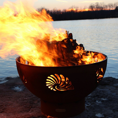 36 pulgadas pre aherrumbraron Corten Firepits de acero al aire libre con pátina del óxido