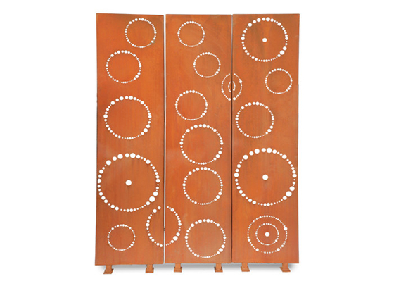 el jardín del metal de 1800x900m m adorna Corten que las pantallas decorativas de acero circundan el modelo