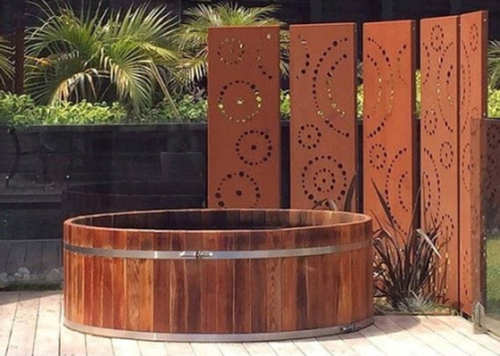 el jardín del metal de 1800x900m m adorna Corten que las pantallas decorativas de acero circundan el modelo