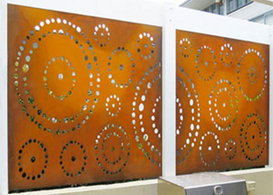 el jardín del metal de 1800x900m m adorna Corten que las pantallas decorativas de acero circundan el modelo