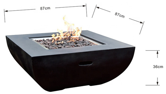 Resistencia de desgaste de Pit Weathering Steel Fire Pit del fuego de gas del propano del patio 3m m