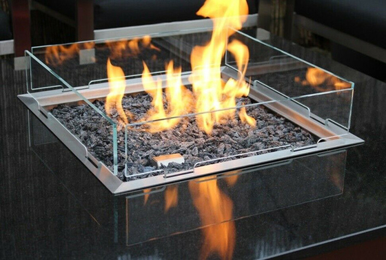 Hoyo de acero 34inch del fuego de gas de Corten de la hoguera del jardín del patio trasero de par en par