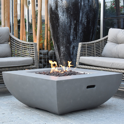 Hoyo de acero 34inch del fuego de gas de Corten de la hoguera del jardín del patio trasero de par en par