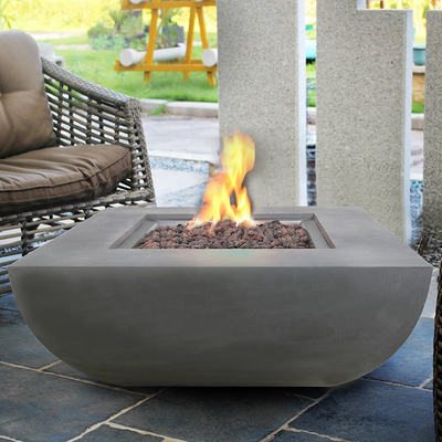Hoyo de acero 34inch del fuego de gas de Corten de la hoguera del jardín del patio trasero de par en par