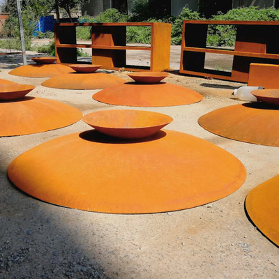 los 80cm Rusty Corten Fire Bowl Brazier al aire libre para el partido que acampa