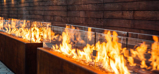 Hoyo cuadrado de acero al aire libre del fuego de Pit Rustic Finish Table Top del fuego de Corten