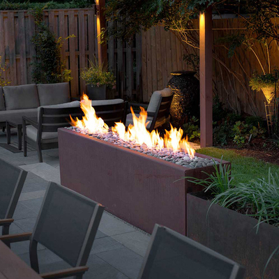 Acero al aire libre Firepit de Pit Large Bonfire Wood Stove Corten del fuego que acampa