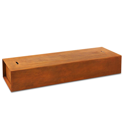 Hoyo del fuego del acero de Corten de la calefacción del propano del gas decoración del patio de 1200 de x 600 x de 320m m