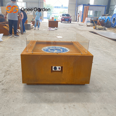 El fuego del acero de la sobremesa marca con hoyos el patio al aire libre Heater Corten Steel Fire Pit
