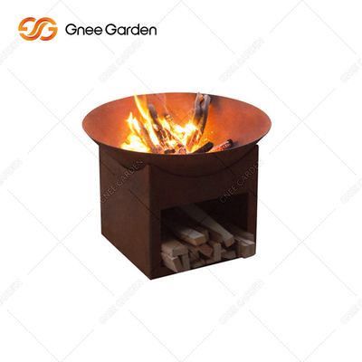 Fuego ardiente de madera al aire libre Pit Patio Wood Fire Pit de Prerusted a prueba de humedad