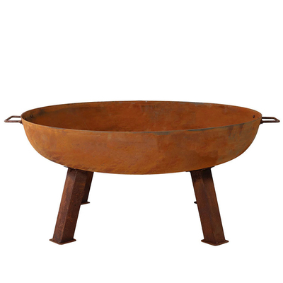 Cuenco de fuego de acero portátil de las estufas de Pit Camping Corten Steel Bonfire del fuego de Corten
