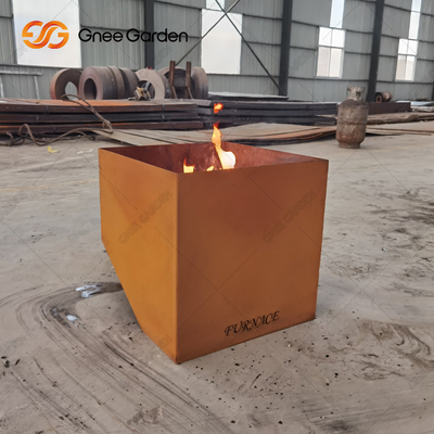Fuego al aire libre Pit Wood Burning del moho del acero de Corten del jardín del patio que acampa 3m m densamente
