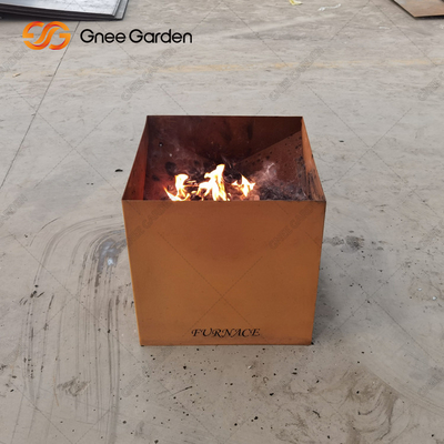 Fuego al aire libre Pit Wood Burning del moho del acero de Corten del jardín del patio que acampa 3m m densamente