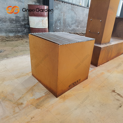 Chimenea al aire libre Steel Garden Treasures Patio grande Fogata redonda