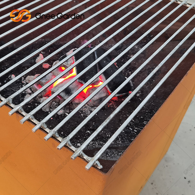 Chimenea al aire libre Steel Garden Treasures Patio grande Fogata redonda