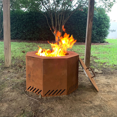 Fuego Pit In Outdoor Living Space de la ronda de Heater Wood Burning Corten Steel que acampa