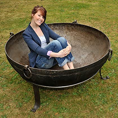 Fuego de acero material Pit Wood Burning Black del metal de Corten de la corrosión al aire libre los 60-150cm