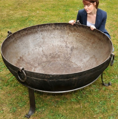 Fuego de acero material Pit Wood Burning Black del metal de Corten de la corrosión al aire libre los 60-150cm