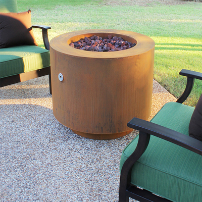 Hoyo ardiente de madera de acero del fuego de Corten de la decoración al aire libre para el jardín y el patio trasero