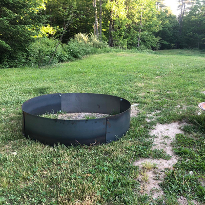 Madera de acero al aire libre de Pit Garden Round Fire Bowl del fuego de Corten que quema color negro