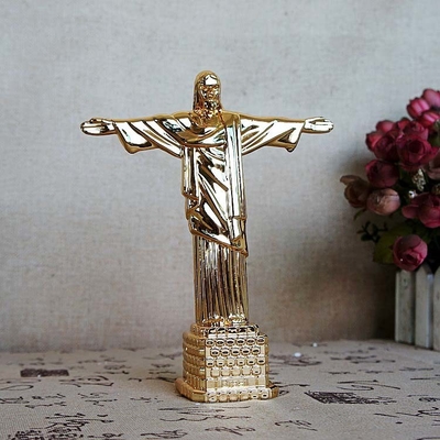 Ornamentos caseros de la escultura al aire libre del metal de la religión del arrabio de 12 pulgadas