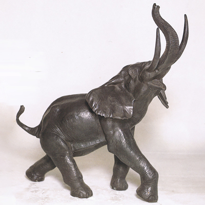 Escultura del jardín del elefante del metal de la resistencia a la corrosión en la altura de los 200cm