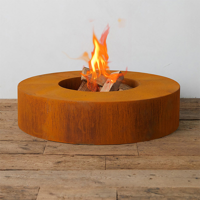 Decprative alrededor de la madera que quema el fuego de acero Pit Bowl de Corten los 70cm