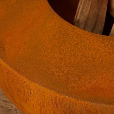Decprative alrededor de la madera que quema el fuego de acero Pit Bowl de Corten los 70cm