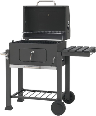Parrilla de carbón para exteriores con mesas laterales Sistema de rejilla en parrilla Parrillas de carbón Parrillas para cocinar al aire libre Parrillas para cocinar al aire libre