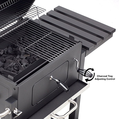parrillas de cocinar al aire libre portátiles negras del 115cmx46cm para la estufa de la barbacoa