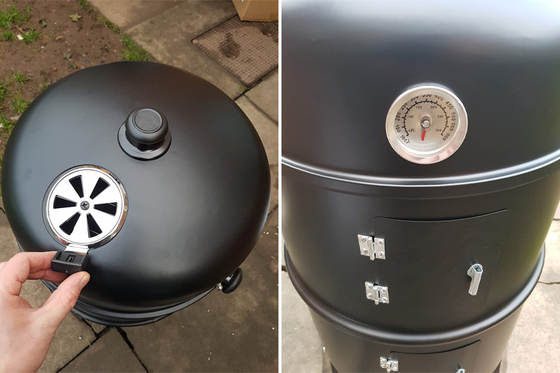 Corten moderno Rusty Camping Barbecue Grill Wood de acero que quema cocinar al aire libre